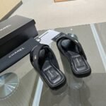 Chanel CC Logo Criss Cross Slides Black - Image 6