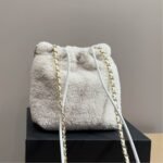 Chanel 22 Mini Bag Fleece Creamy White 20cm AS3980 B18299 NZZG0 - Image 6