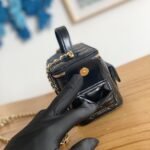 Chanel 22K Small Vanity Case With Pockets In Black 17cm - Image 7