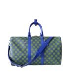 Louis Vuitton Keepall Bandoulière Blue Green 45Cm