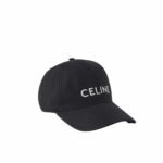 Celine Baseball Logo Cap In Black