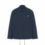 Prada Technical Poplin Jacket Blue