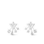 Louis Vuitton V For Vuitton Earrings M02296
