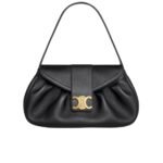 Celine Medium Polly Bag In Supple Black 31Cm 115633Fdu 38No