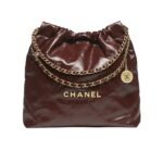 Chanel 22 Large Handbag Dark Brown 42Cm As3261 B19059 U1115