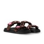 Louis Vuitton X Murakami Lv Sunset Flat Comfort Mule Sakura Brown 1Agvyy