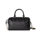 Gucci Gg Emblem Small Top Handle Bag Black 22Cm