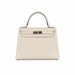 Hermes Kelly 28 Epsom Light Beige 28Cm Silver Hardware