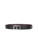 Louis Vuitton Lv Pyramide Monogram Belt Black With Silver Tone Hardware