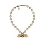 Gucci Bee Necklace With Crystals In Gold ‎629989 J1D50 8062