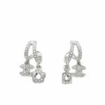 Chanel Pendant Earrings Metal And Diamantés In Silver Abf199 B19948 Nafvp