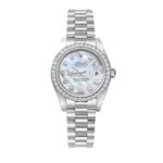 Rolex Lady Datejust 31 Silver Jubilee Diamond Dial In White 31Mm