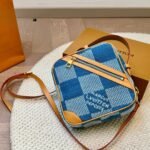 Louis Vuitton Chess Messenger Damier Denim Blue 20Cm N40706 - Image 2