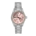 Rolex Datejust Diamond Bezel Oyster White Gold Pink 28Mm