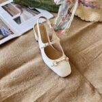 Gucci Women’s Horsebit Pump White Leather - Image 7