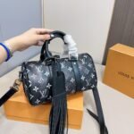 Louis Vuitton Keepall Bandoulière 25 Monogram Black 25Cm M11595 - Image 7