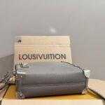 Louis Vuitton Side Trunk Mm Grained Taupe Grey 23Cm M25072 - Image 6