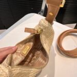 Prada Arqué Crochet Shoulder Bag Natural 22cm 1BC194 2M2T F0018 V OUO - Image 4