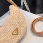 Prada Arqué Crochet Shoulder Bag Natural 22cm 1BC194 2M2T F0018 V OUO - Image 3