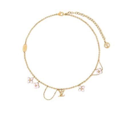 Louis Vuitton Lv Floragram Necklace Gold M03016