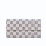 Louis Vuitton Emilie Wallet Damier Azur White 19Cm
