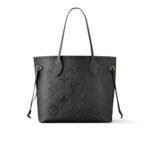 Louis Vuitton Neverfull Mm Monogram Empreinte Leather Black 31Cm M45685