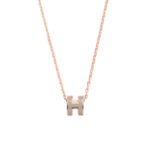 Hermes Mini Pop H Pendant Grey And Gold H147992Fo55