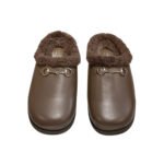 Gucci Women Mule With Horsebit Brown Leather