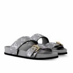 Louis Vuitton Bom Dia Flat Comfort Mule Gray 1Agxv3