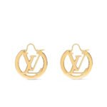 Louis Vuitton Louise PM Earrings Gold M00396