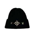 Louis Vuitton Lv Headline Beanie In Black Wool