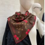 Louis Vuitton X Takashi Murakami Monogram Cerise Square 90 Brown 90Cm M96094 - Image 2