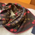 Louis Vuitton X Takashi Murakami Monogram Cerise Square 90 Brown 90Cm M96094 - Image 5