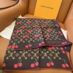 Louis Vuitton X Takashi Murakami Monogram Cerise Square 90 Brown 90Cm M96094 - Image 4