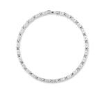 Louis Vuitton Monogram Tied Up Necklace Silver M00919