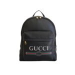 Gucci Print Leather Backpack Black 41Cm