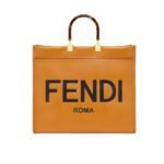 Fendi Sunshine Large Brown Leather Shopper 40Cm 8Bh372Abvlf0Pwz