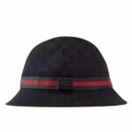 Gucci Gg Ssima Soft Web Fedora Hat Black