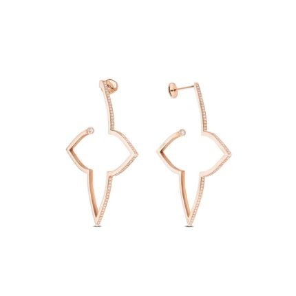 Louis Vuitton Ombre Blossom Xl Hoops Pink Gold Q06969