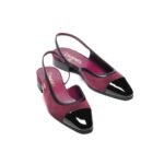 Chanel Slingback Burgundy G46000 B18056 Nzs76