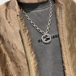 Gucci Arabesque Interlocking G Chain Necklace Sterling Silver - Image 3