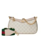 Gucci Ophidia Small Shoulder Bag Beige And White 25Cm 735132 Uulag 9682