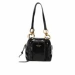 Prada Dangle Leather Top Handle Mini Bag Black 16Cm 1Bb137 2Cyr F0002 V Ooo