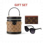 Gift Set: Louis Vuitton Cannes Bag Monogram With Card Wallet And My Monogram Light Cat Eye Glasses