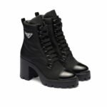 Prada Re Nylon And Leather Booties Black 1T239N 3Lfu F0002 F 085