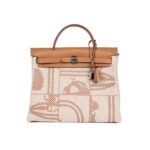 Hermes Herbag 31 Brides De Gala Gold Vache Hunter And Toile Brides 31Cm