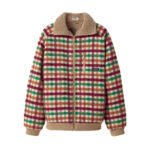 Miumiu Fleece Lined Checked Blouson Jacket Multicolor Ml1358 18Fu F04Uo S Ooo