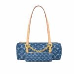 Louis Vuitton Papillon Monogram Denim Blue 29Cm M46830