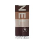 Chanel Cashmere Blanket And Throw Beige Brown 180Cm