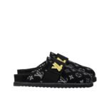 Louis Vuitton Lv Cosy Flat Comfort Clog Black 1Aidou